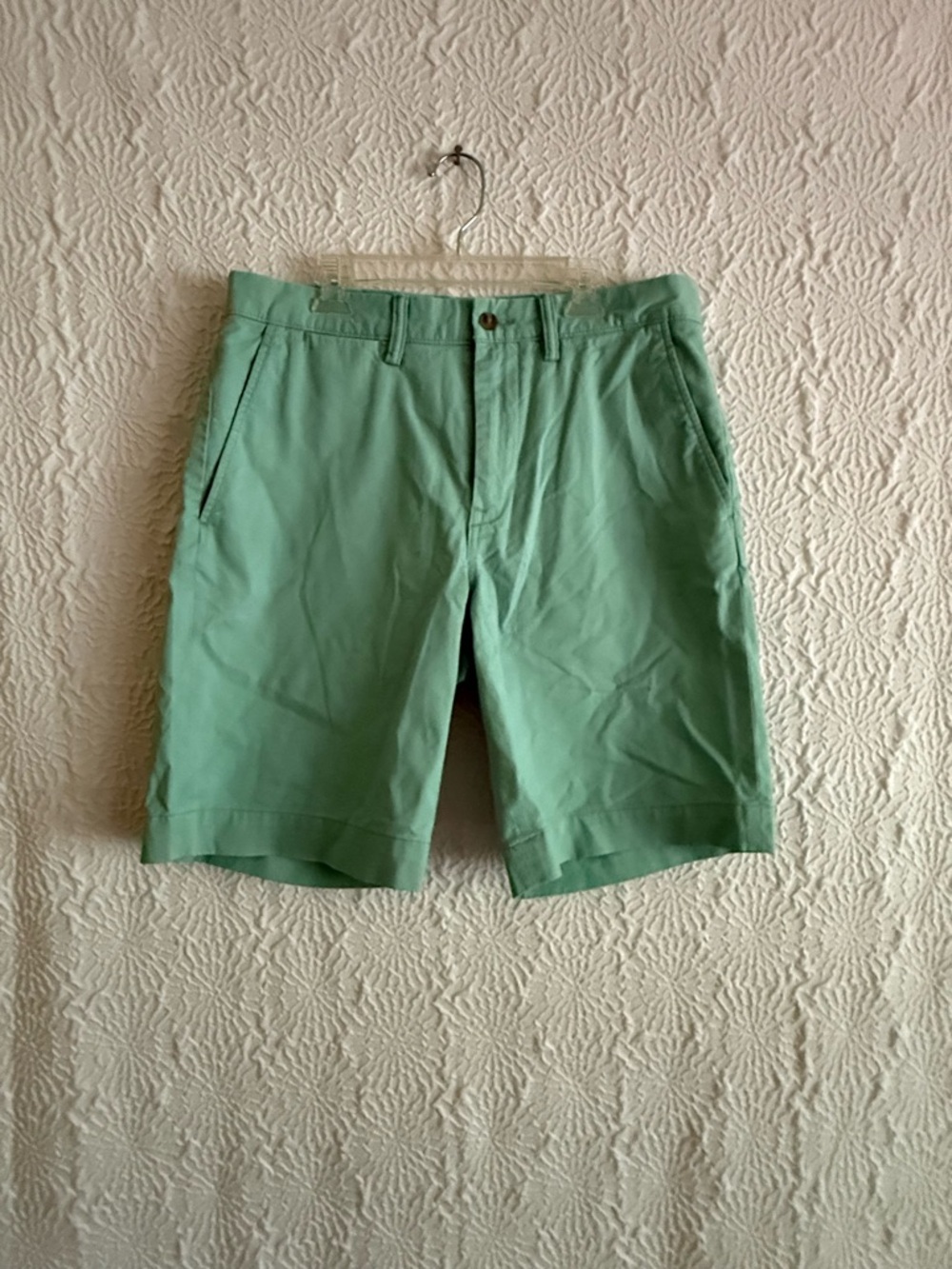 Polo by Ralph Lauren Mint Green Flat Front Shorts, 30” waist